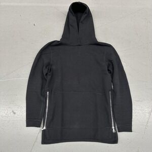 John Elliott Hoodie Mens Small Black Villain Fleece Pullover Side Zips USA
